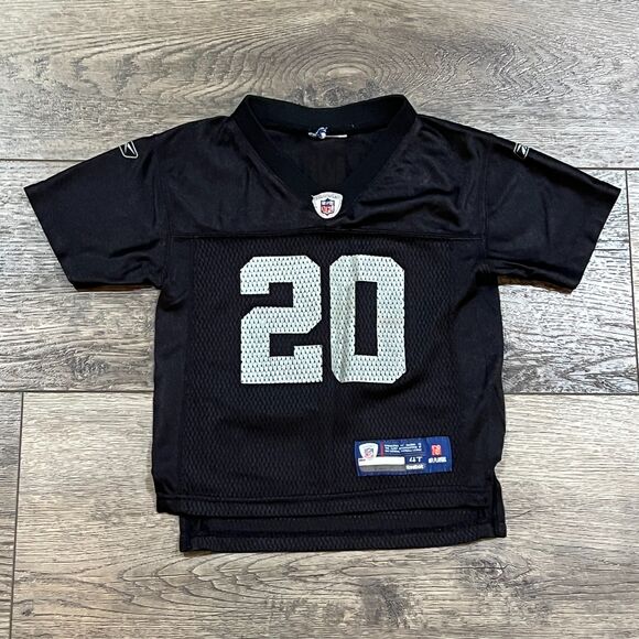 Vintage Y2K Reebok NFL Raiders Darren McFadden #20 Black Jersey Youth Size 4T - Picture 1 of 8